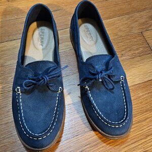 Sperry Top-Sider suded loafers Navy Blue Women's 6.5 Shoes